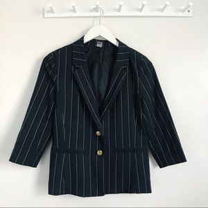 Nordstrom | Navy Striped Oversized Blazer